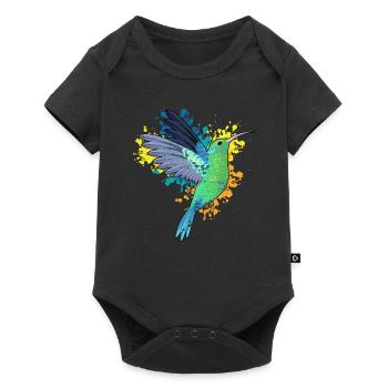 Birds animals - Baby Premium short-sleeve bodysuit - black - Front