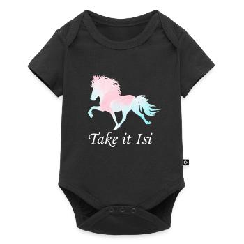 Cheval islandais - Body à manches courtes Premium Bébé - noir - Devant