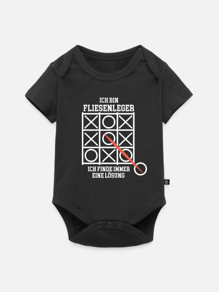 Fliesenleger Bauarbeiter - Baby Premium Kurzarmbody - Schwarz