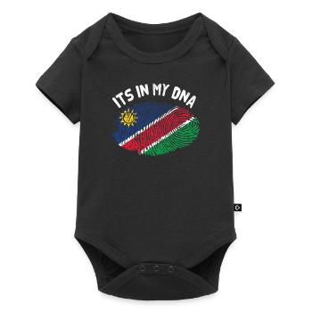 Namibia - Baby Premium Kurzarmbody - Schwarz - Vorne