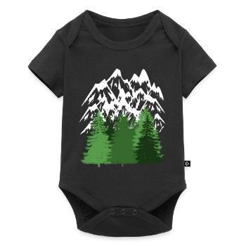 Mountain Forest Wilderness Mountains Nature Lovers Mountain - Baby Premium short-sleeve bodysuit - black - Front