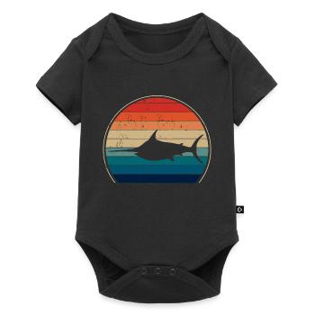 Schwertfisch - Baby Premium Kurzarmbody - Schwarz - Vorne