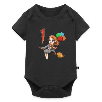 Witches and sorceress - 1 year children's birthday - Baby Premium short-sleeve bodysuit - black - Front