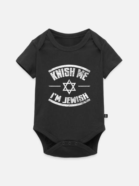 Jüdisch Jude - Baby Premium Kurzarmbody - Schwarz