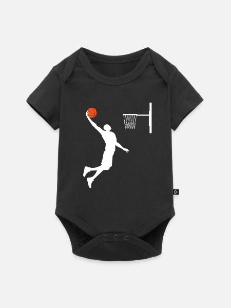 basketball - Body à manches courtes Premium Bébé - noir