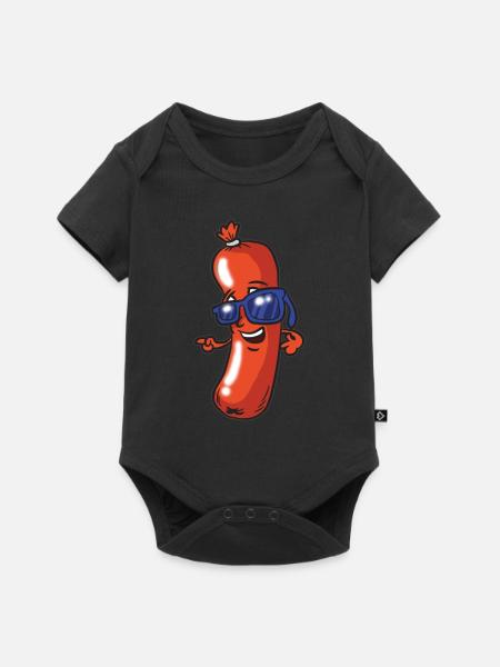 Sucuk Wurst - Baby Premium Kurzarmbody - Schwarz