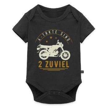 4 Takte Sind 2 zuviel, Moped, S51 Simson Geschenk - Baby Premium Kurzarmbody - Schwarz - Vorne