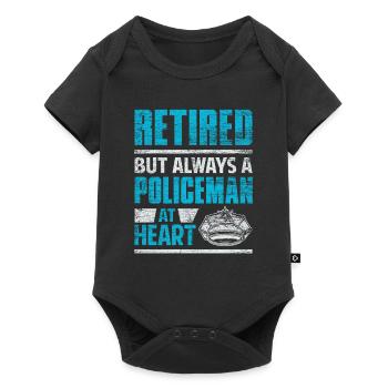 Retraite d'un policier retraité - Body à manches courtes Premium Bébé - noir - Devant