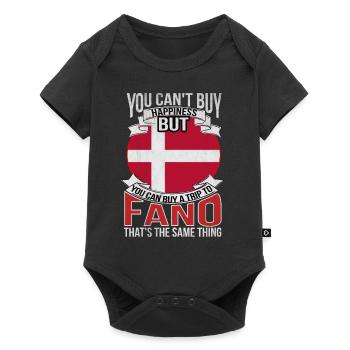 Fanø Fanö Skandinavien Nordsee - Baby Premium Kurzarmbody - Schwarz - Vorne