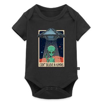 Alien UFO Alien Humanity Funny Gift - Body à manches courtes Premium Bébé - noir - Devant
