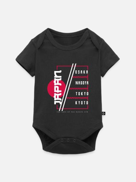 Japon - Baby Premium kortärmad bodysuit - svart