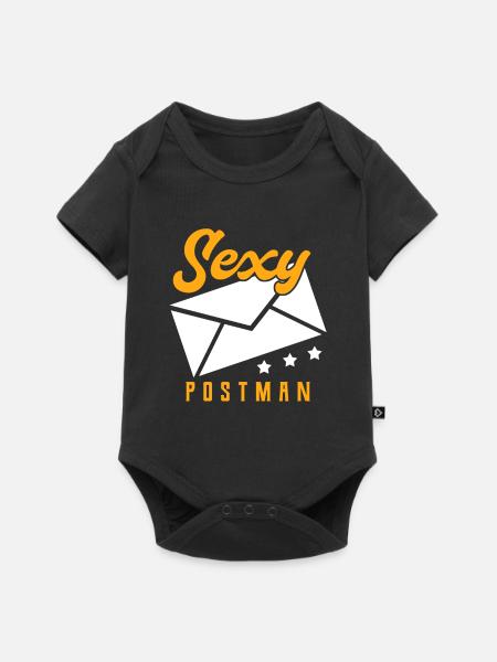 Postbote - Baby Premium Kurzarmbody - Schwarz