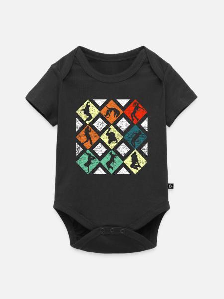 Break Dance - Baby Premium Kurzarmbody - Schwarz