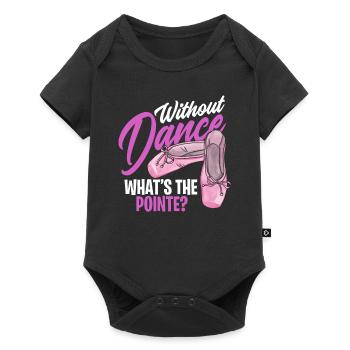 Ballett Spitzentanz En Pointe Wortspiel - Baby Premium Kurzarmbody - Schwarz - Vorne