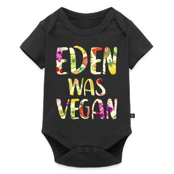 La Bible végétarienne chrétienne végétarienne Eden était végétalienne - Body à manches courtes Premium Bébé - noir - Devant