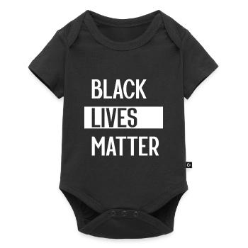 Simple Black Lives Matter in Black and White - Baby Premium short-sleeve bodysuit - black - Front