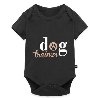 Dog Trainer Cadeaux drôles pour les amoureux des chiens - Body à manches courtes Premium Bébé - noir - Devant