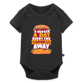 Burger - Body à manches courtes Premium Bébé - noir - Devant
