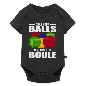 Pétanque actuellement Boule Balls Gift - Body à manches courtes Premium Bébé - noir - Devant
