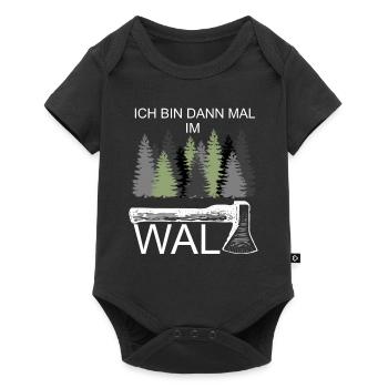 I'm off to the woods lumberjack - Baby Premium short-sleeve bodysuit - black - Front
