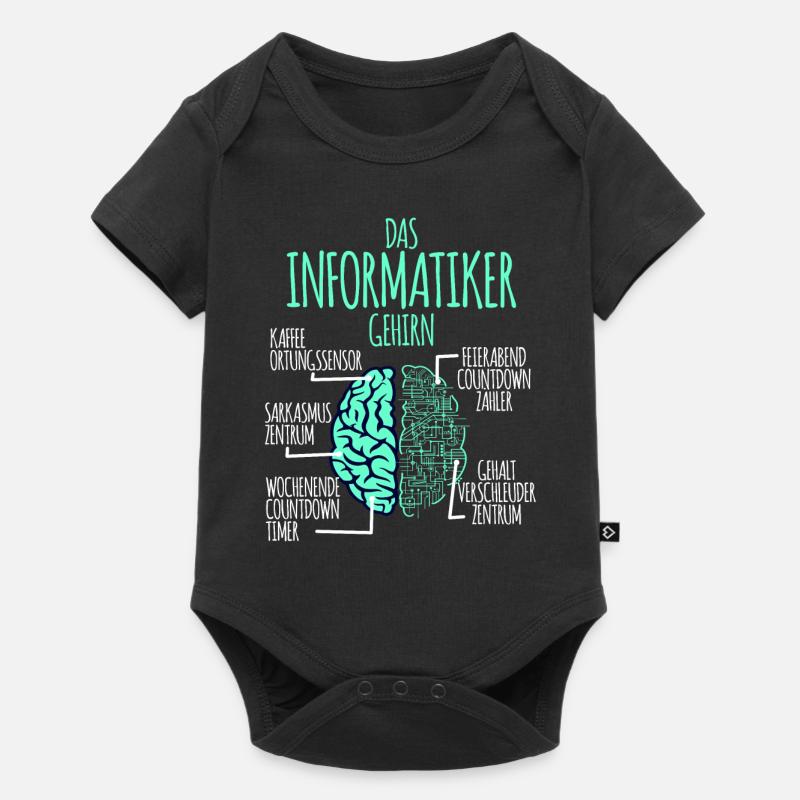 Informatiker Informatik Programmierer Nerd Geek - Baby Premium Kurzarmbody - Schwarz