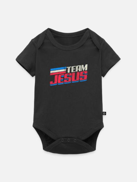 Jesus - Baby Premium Kurzarmbody - Schwarz