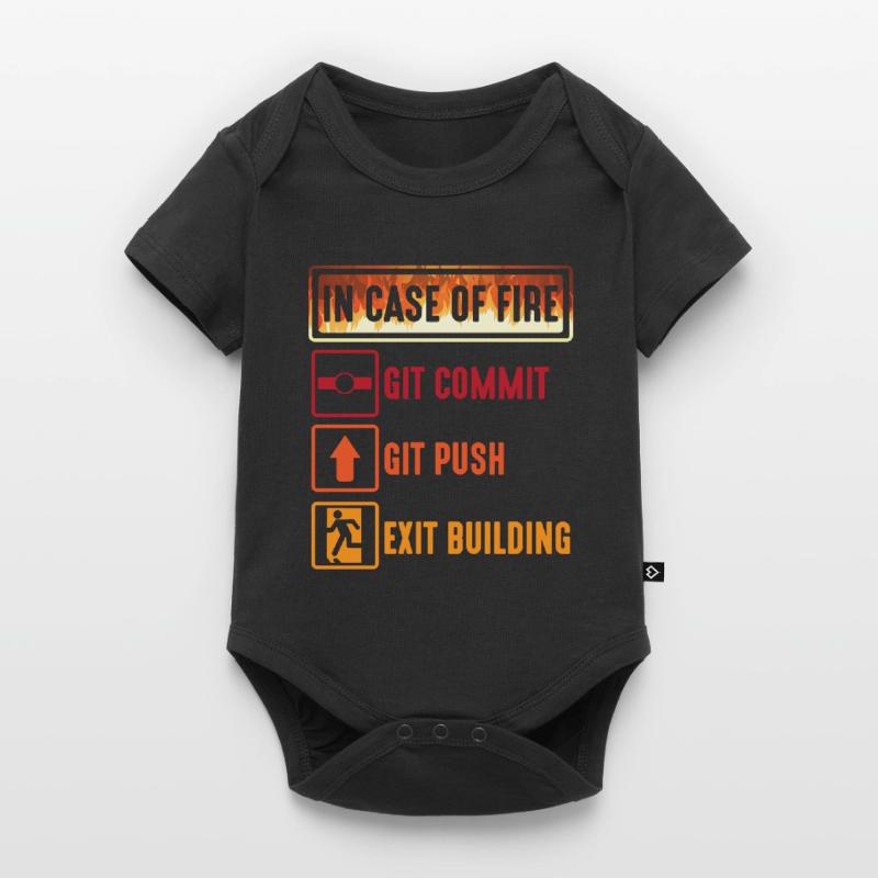 Git commit git push programmer IT spécialiste en informatique Body à manches courtes Premium Bébé