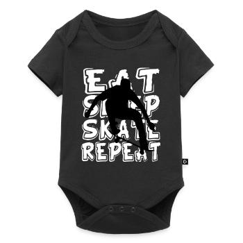 Skateboard kids - Baby Premium short-sleeve bodysuit - black - Front