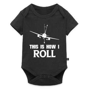 Pilots airplane gift idea - Baby Premium short-sleeve bodysuit - black - Front