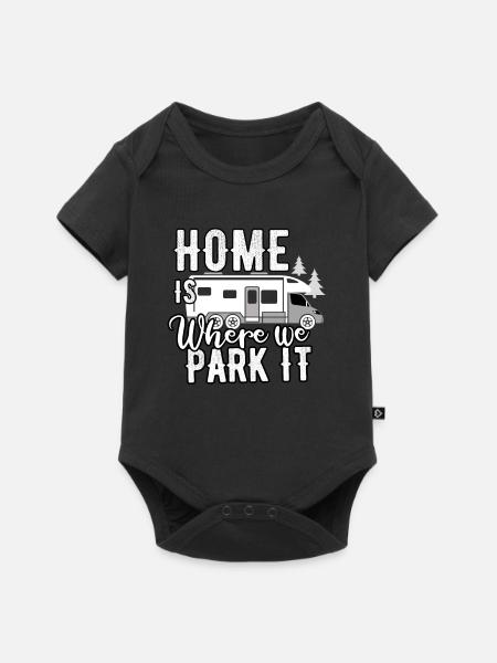 Camper - Baby Premium Kurzarmbody - Schwarz