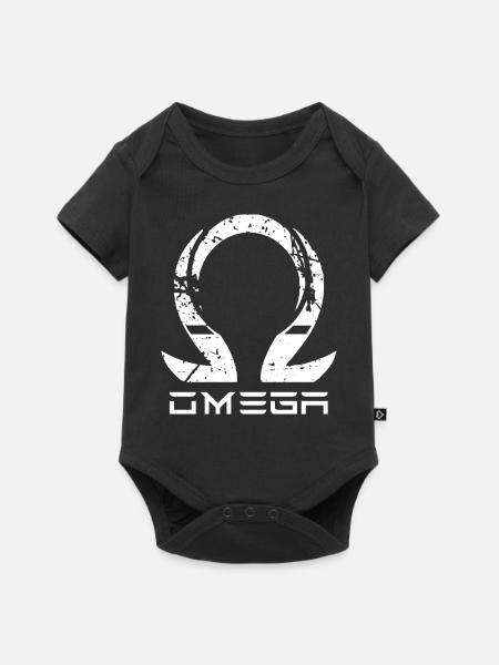 Omega 1 - Baby Premium Kurzarmbody - Schwarz