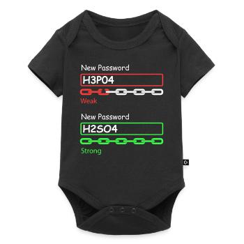 Chemistry chemistry student natural science biochemist - Baby Premium short-sleeve bodysuit - black - Front