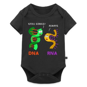 Brin d'ARN et brin d'ADN - biologie - Body à manches courtes Premium Bébé - noir - Devant