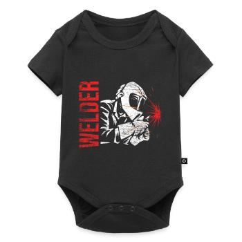 Profession welder welding - Baby Premium short-sleeve bodysuit - black - Front
