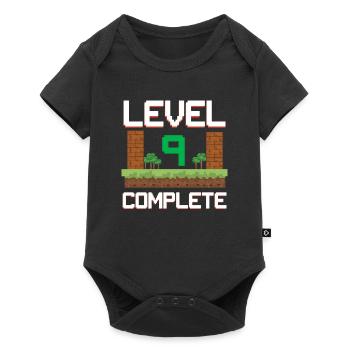 Enfants gamer 9e anniversaire garçons 9 ans niveau 9 - Body à manches courtes Premium Bébé - noir - Devant