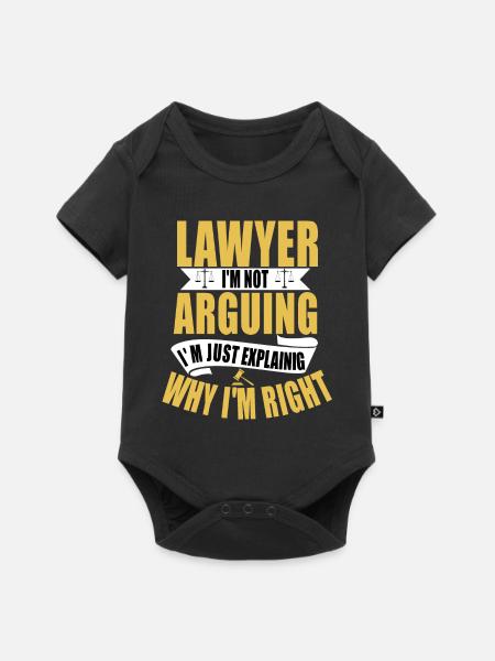 Anwalt - Baby Premium Kurzarmbody - Schwarz