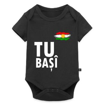 TUBASHI auf kurdisch - Baby Premium Kurzarmbody - Schwarz - Vorne