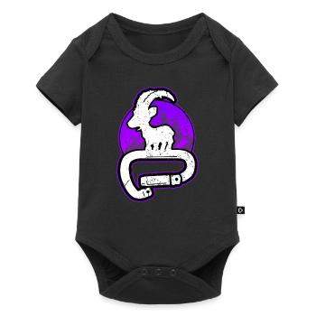 Carabiner Goat Climbing Mountaineering Bouldering - Baby Premium short-sleeve bodysuit - black - Front