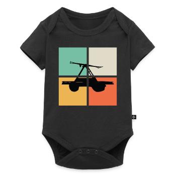 RETRO HANDCAR - Body à manches courtes Premium Bébé - noir - Devant