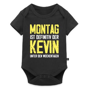 Montag Ist Der Kevin Unter Den Wochentagen Witz - Baby Premium Kurzarmbody - Schwarz - Vorne