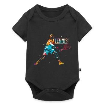 Tennis sport - Baby Premium short-sleeve bodysuit - black - Front