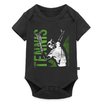 Tennis sport - Baby Premium short-sleeve bodysuit - black - Front