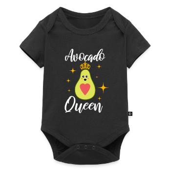 Avocado - Baby Premium Kurzarmbody - Schwarz - Vorne