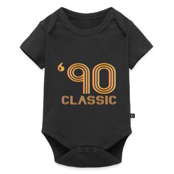 90s classic - Baby Premium short-sleeve bodysuit - black - Front