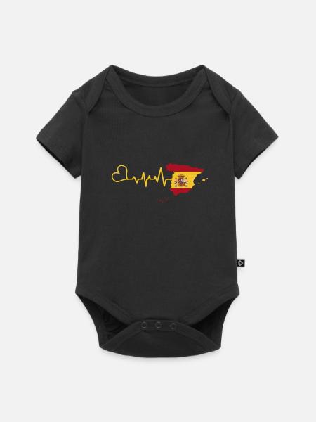 Spanien - Baby Premium Kurzarmbody - Schwarz