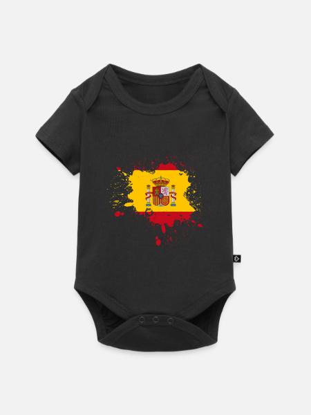 Spanien - Baby Premium Kurzarmbody - Schwarz