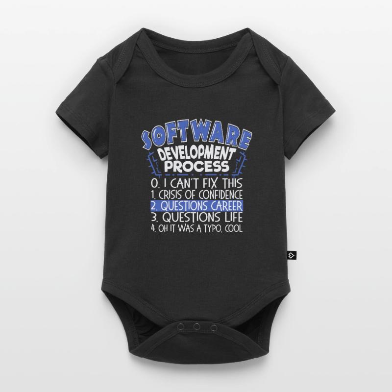 Software Developer Sayings Funny Computer Nerd Baby Premium short-sleeve bodysuit