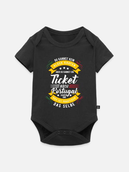Portugal - Baby Premium Kurzarmbody - Schwarz