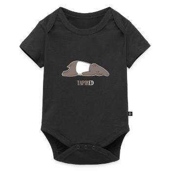 Tapir-Hemd Nachtaktive Zootiere Faulpelz - Body à manches courtes Premium Bébé - noir - Devant