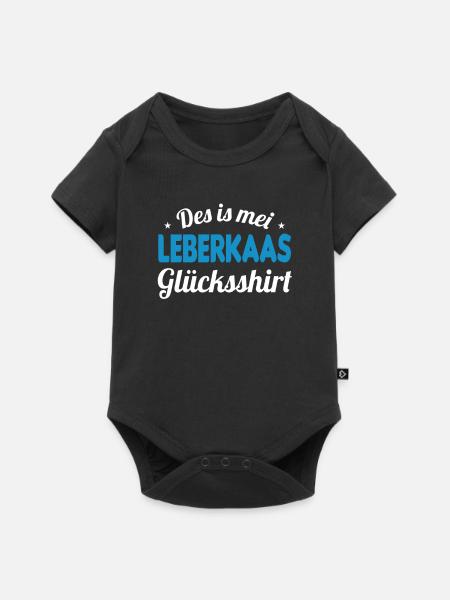 Leberkäs Leberkäse Leberkas Zefix Geschenk - Baby Premium Kurzarmbody - Schwarz